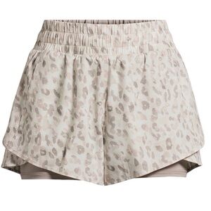 Avia Women’s Running Shorts with Bike Liner,  Taupe Fog